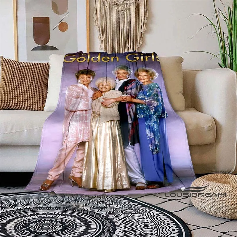 Classic Tv Throw Blanket Golden Girls Friend Ship Flannel Lightweight Plush Fuzzy Cozy Soft Blankets and Throws Custom Blankets2
