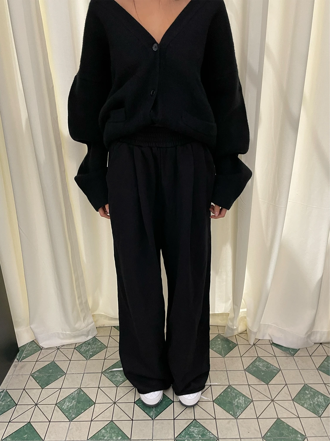 

BabesoQ Bla Chill Loose Fit 3D Effect Bla Sweatpants Long Trousers Casual Cotton 00% Women's Premium Faion Pants