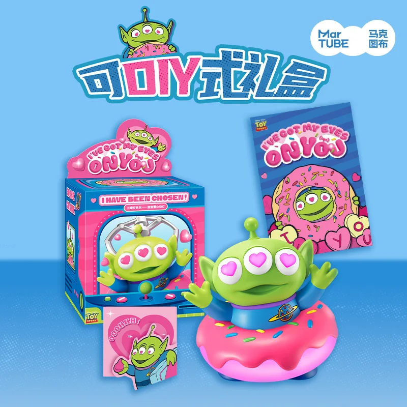 

Genuine Disney Alien Doughnut Blind Box Toys Ornaments Night Lamp For Children Birthday Anime Toys Story Alien Night Light Gifts