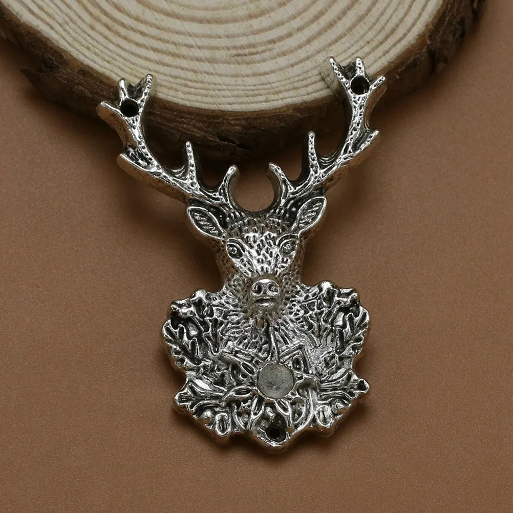 

10 шт. подвесок-шармов в виде головы оленя из сплава, серебристые, идеально подходят для ожерелий, браслетов, аксессуары для изготовления ювелирных изделий своими руками