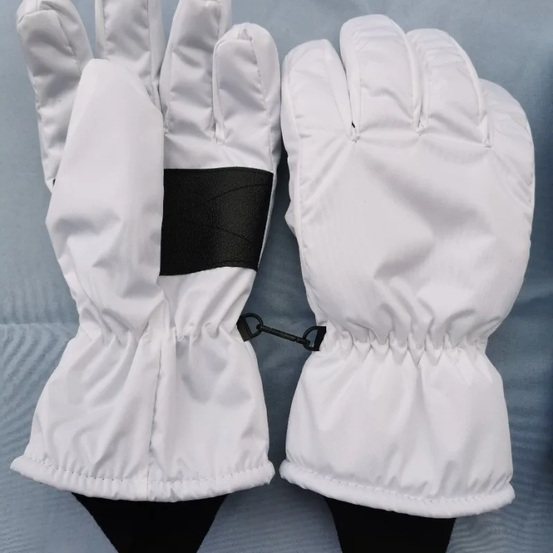 

2025 Winter Gloves Touchscreen - White Waterproof Thermal Gloves for Women Men, Non-Slip Cold Weather Handwear