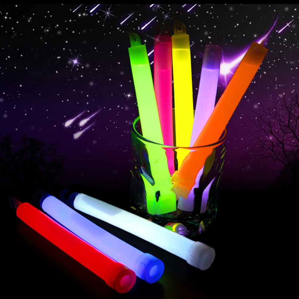 5/10PCS Survival Glow Light Sticks Walking Hiking Camping SOS Outdoor Fluorescence Sticks Emergency Halloween Decoratio