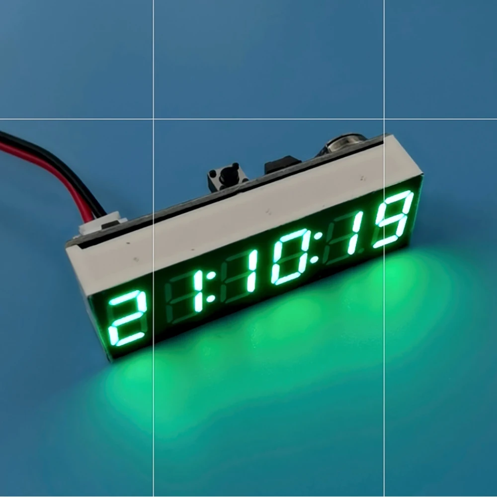 Imagem -06 - Led Digital Relógio Eletrônico Relógio de Bits 36 Polegada w Módulo de Segunda Exibição Memória de Desligar Ajuste de Brilho dc 5v 12v