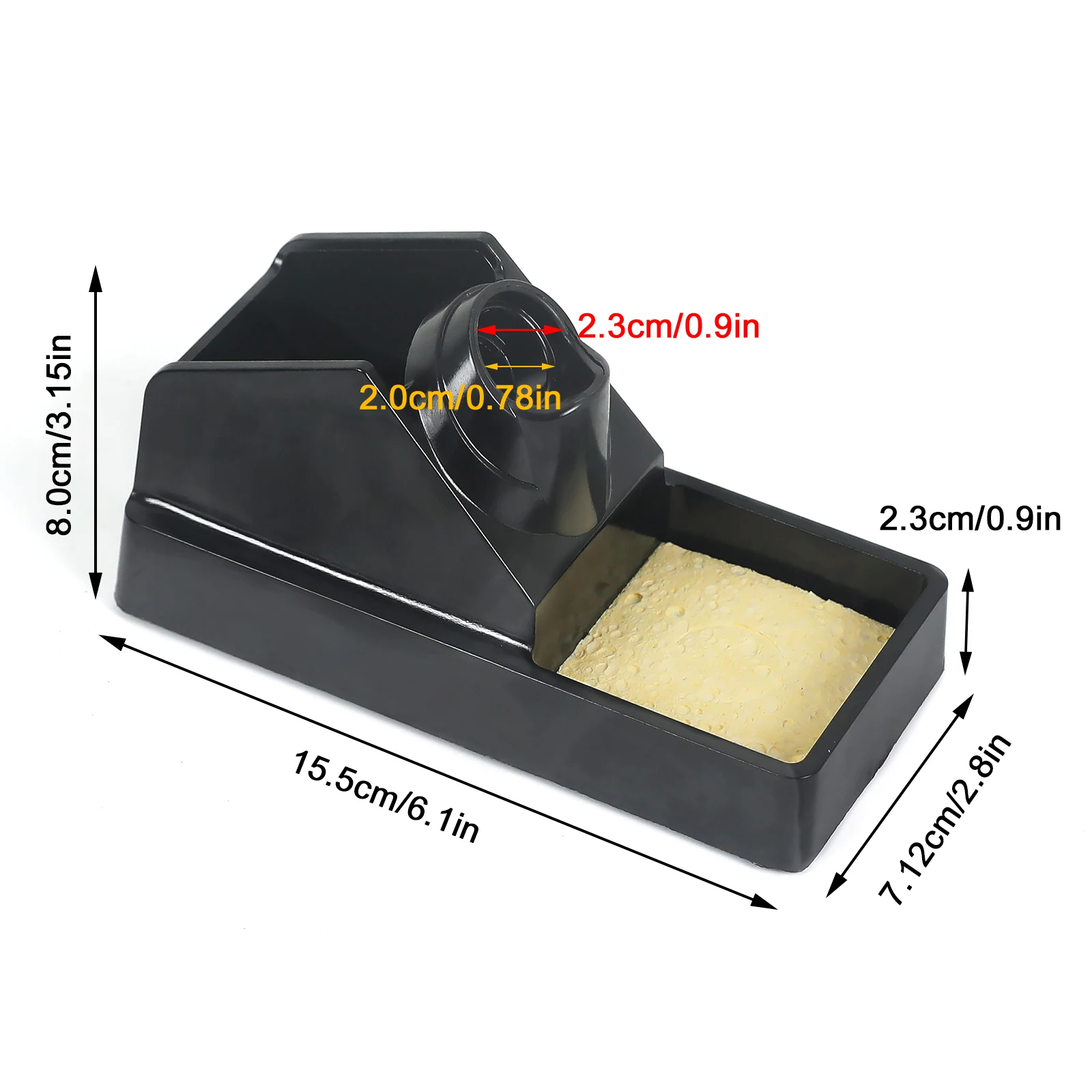 NEWACALOX Soldering Iron Holder Stainless Steels Place Stand Sponge Cleaner Soldering Station Handle Holder Welding Tools