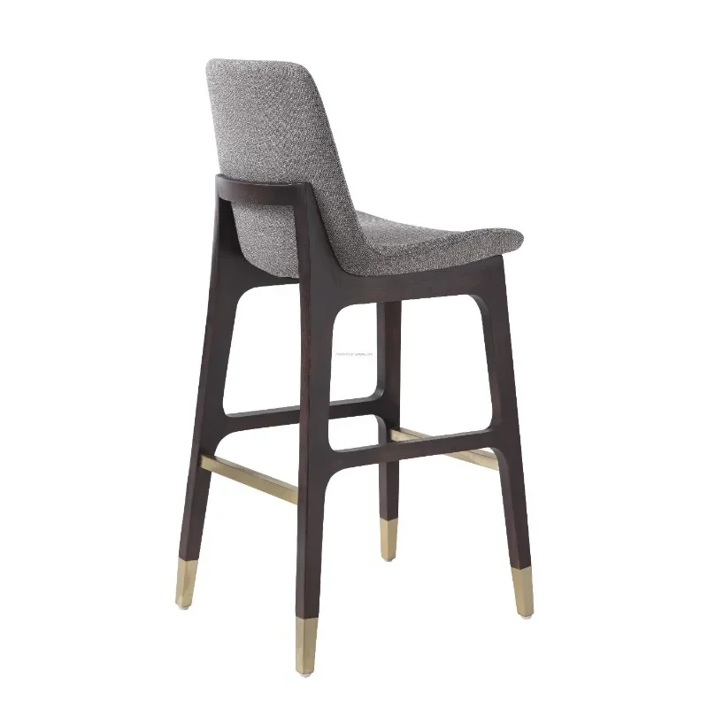 

Современный модный барный стул, роскошная Минималистичная Повседневная мебель для кафе, деревянные высокие барные стулья для ресторана, бара, стола