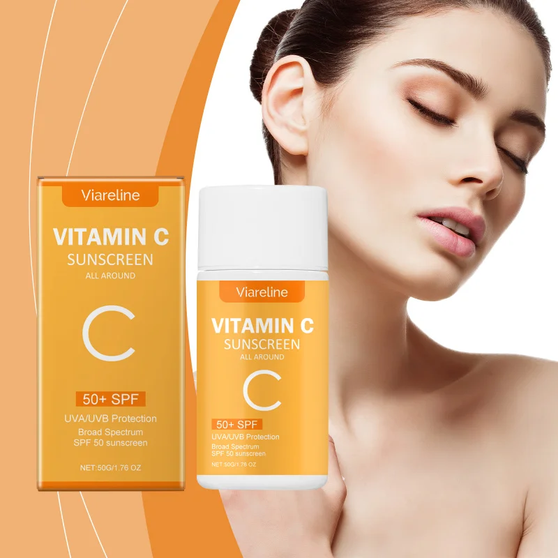 

Vitamin C UV Protection Cream - Outdoor Lightweight Natural Hydrate With Orange Extract Niacinamide Titanium Dioxide