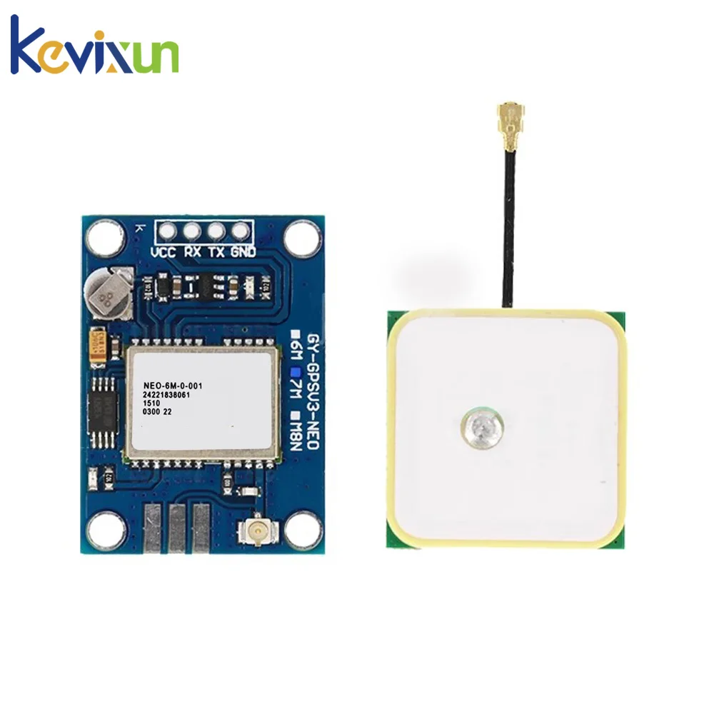 GY-NEO6MV2 New NEO-6M NEO-7M NEO-8M GPS Module NEO6MV2 with Flight Control EEPROM MWC APM2.5 Large Antenna for Arduino