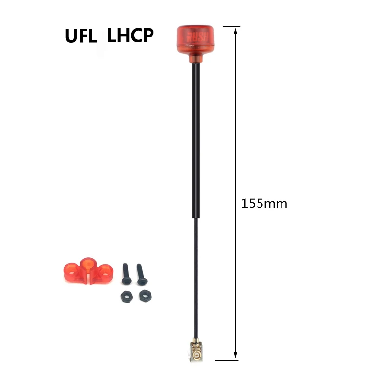 RUSHFPV Cherry FPV-antenne/VTX-antenne |   5.8G LHCP/RHCP |   lange afstand voor racemrone |   voor SMA/MMCX/UFL-connectoradapter