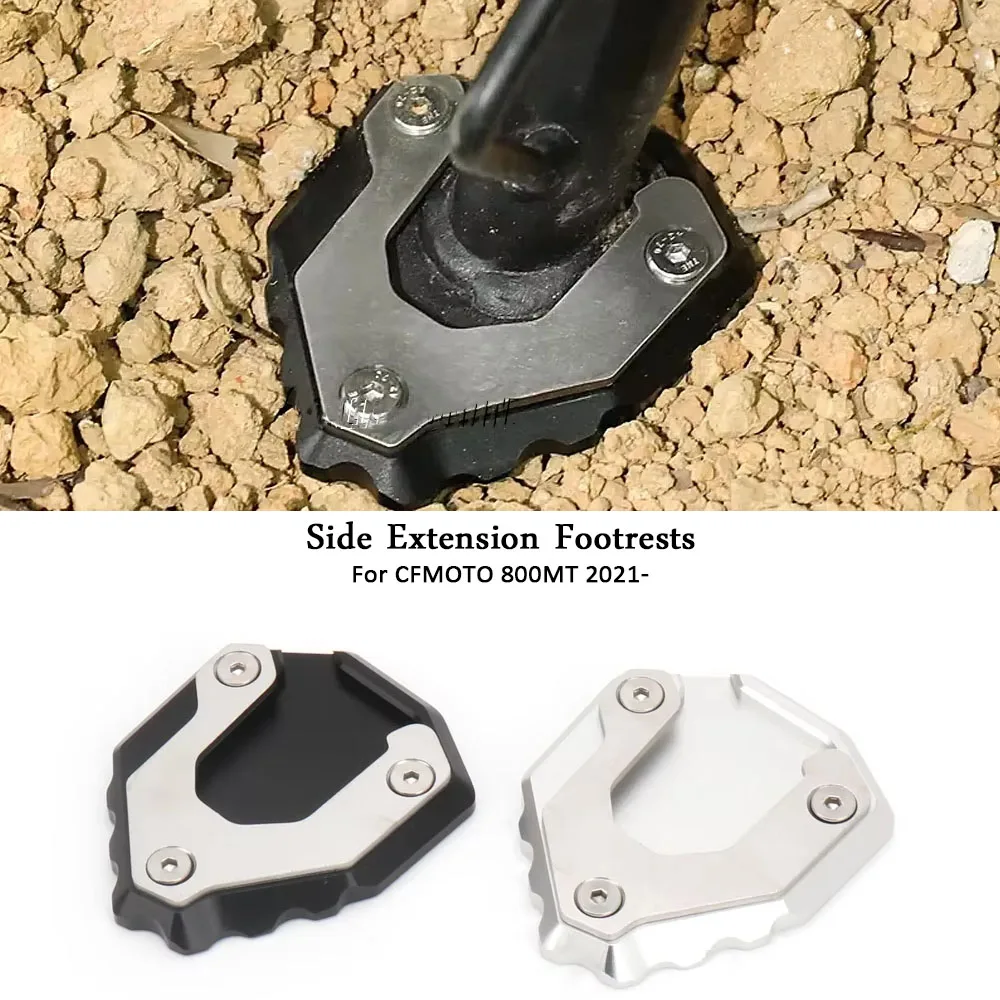 

For CF MOTO 800MT 800 mt CFMOTO 800 MT 800mt 2021 2022 CNC Motorcycle Kickstand Foot Side Stand Enlarge Pad Support Plate