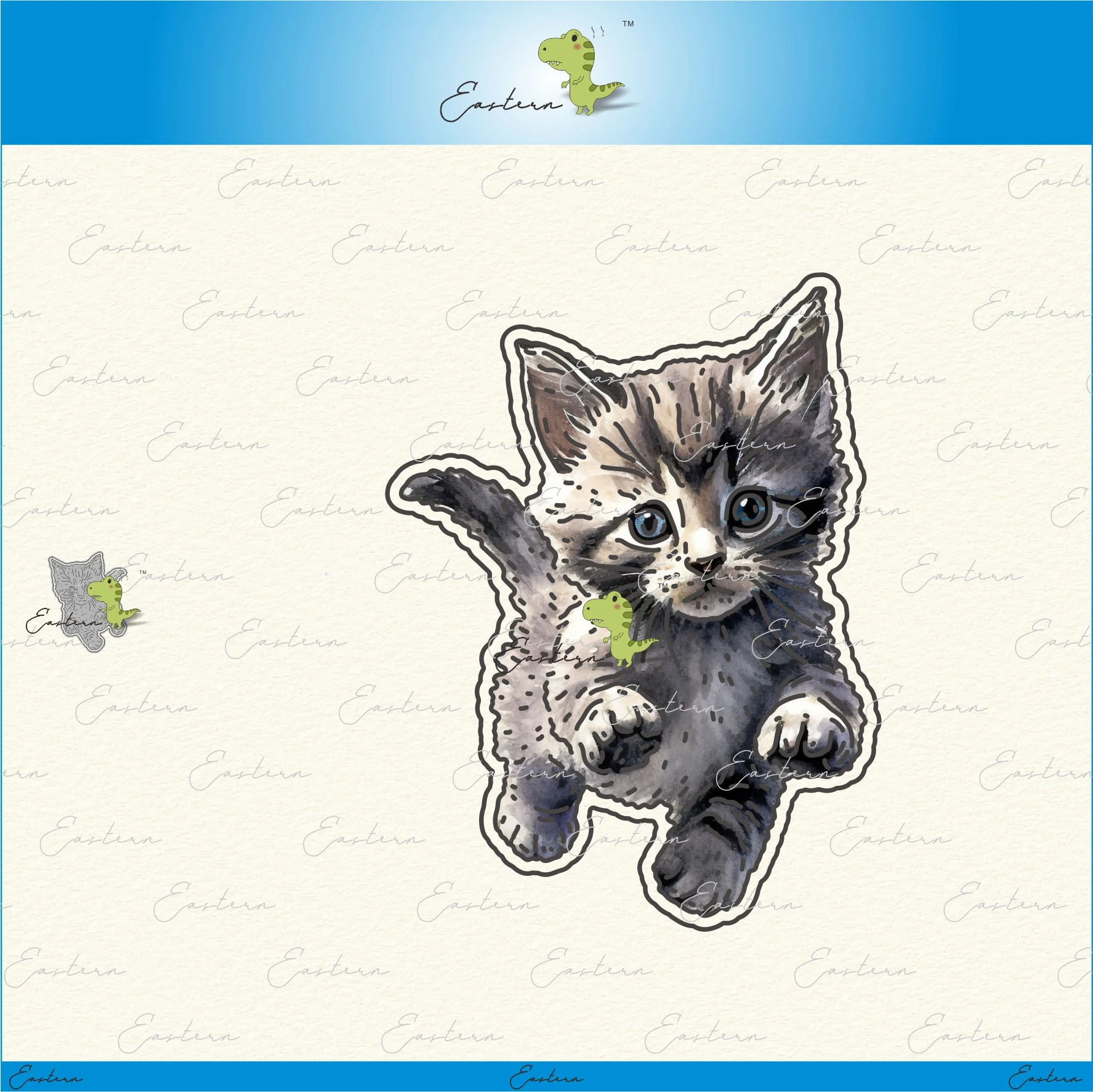 Kind-Hearted Kitten Die Set metal cutting dies 2023 new diy molds Scrapbooking Paper Making die cuts crafts Printed Sheet
