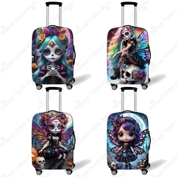 Gothic Skull Fairy Print Luggage Cover Gothic Skeleton Girl Travel Accessories Suitcase Covers Trolley Case Protective Cover