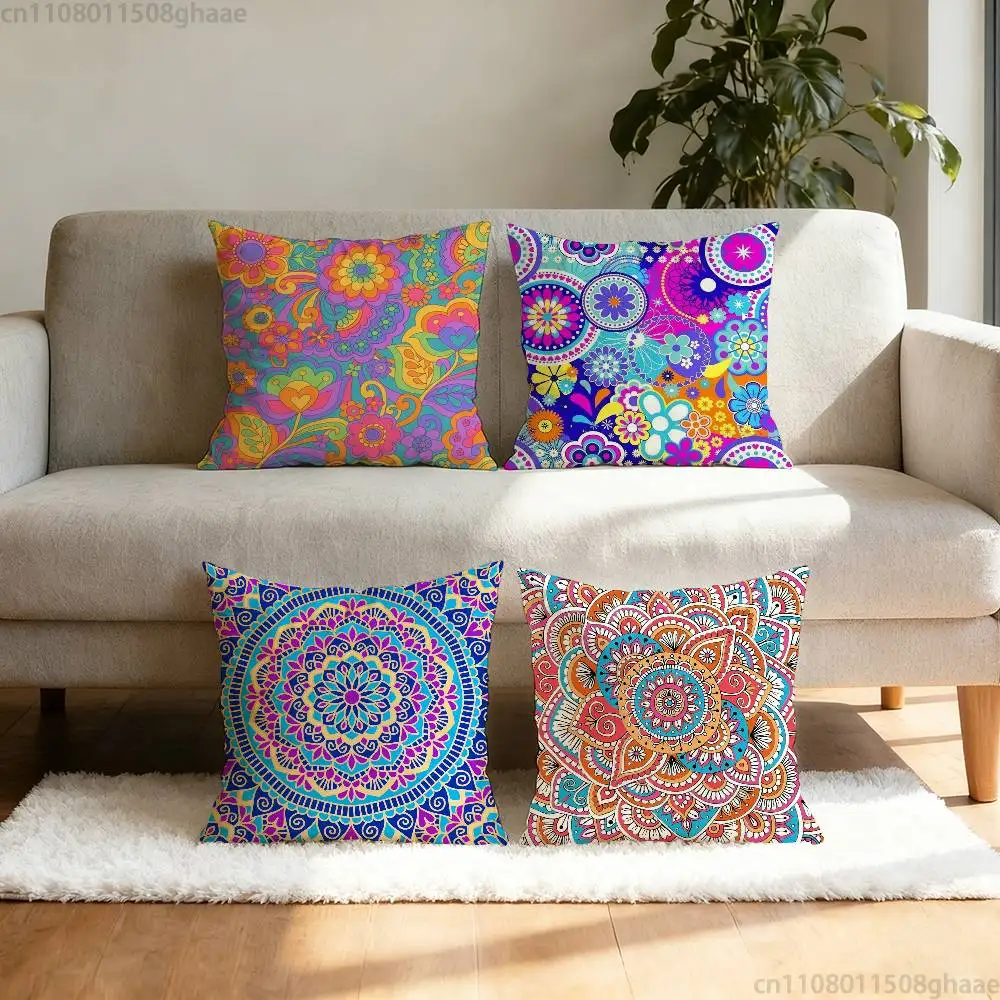 

Manda Floral Pattern pillow cover living room sofa cushion cover bedroom room bed pillow cover home decoration