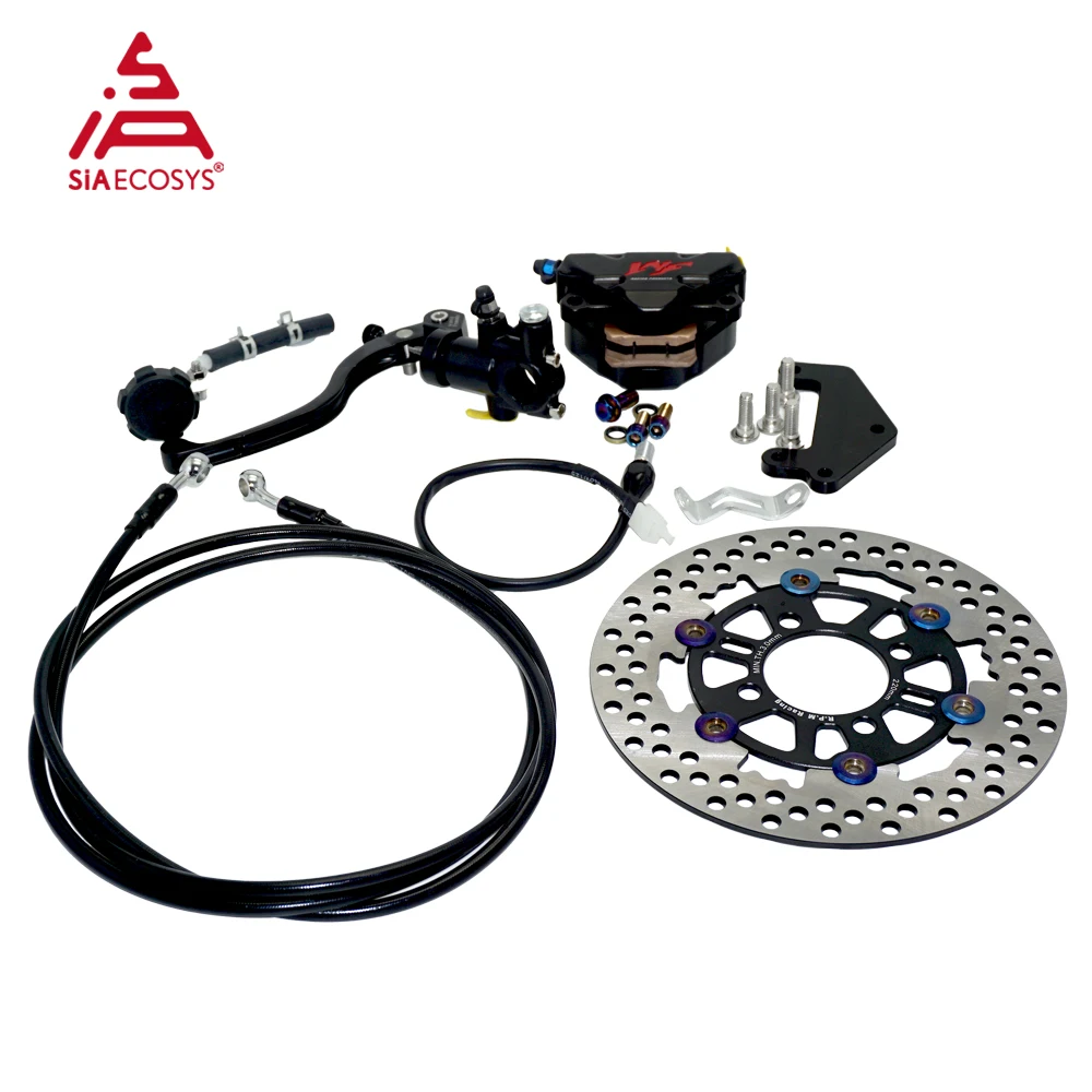 

Huoxingren Hydraulic Brakes Electric Scooter Disc Brake Set Rear For Motorcycle For QS Mid Drive Motor