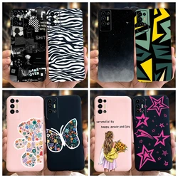 For Tecno Pova 2 Case LE7 LE7n Cute Fashion Cartoon Painted Frosted Cover For Tecno Pova 2 3 4 Phone Case Pova2 Pova3 Soft Coque