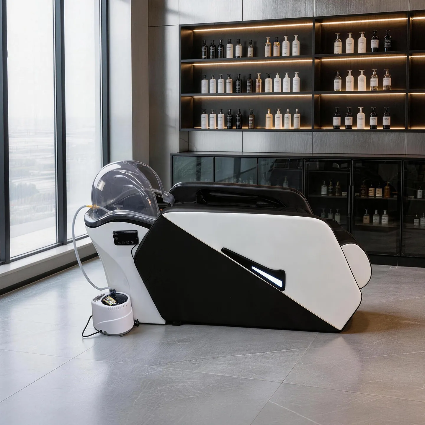 Ceramic Minimalist Shampoo Bed Designer Modern Reclining Styling Shampoo Bed Ergonomic Salons Meubles De Salon Barber Equipment