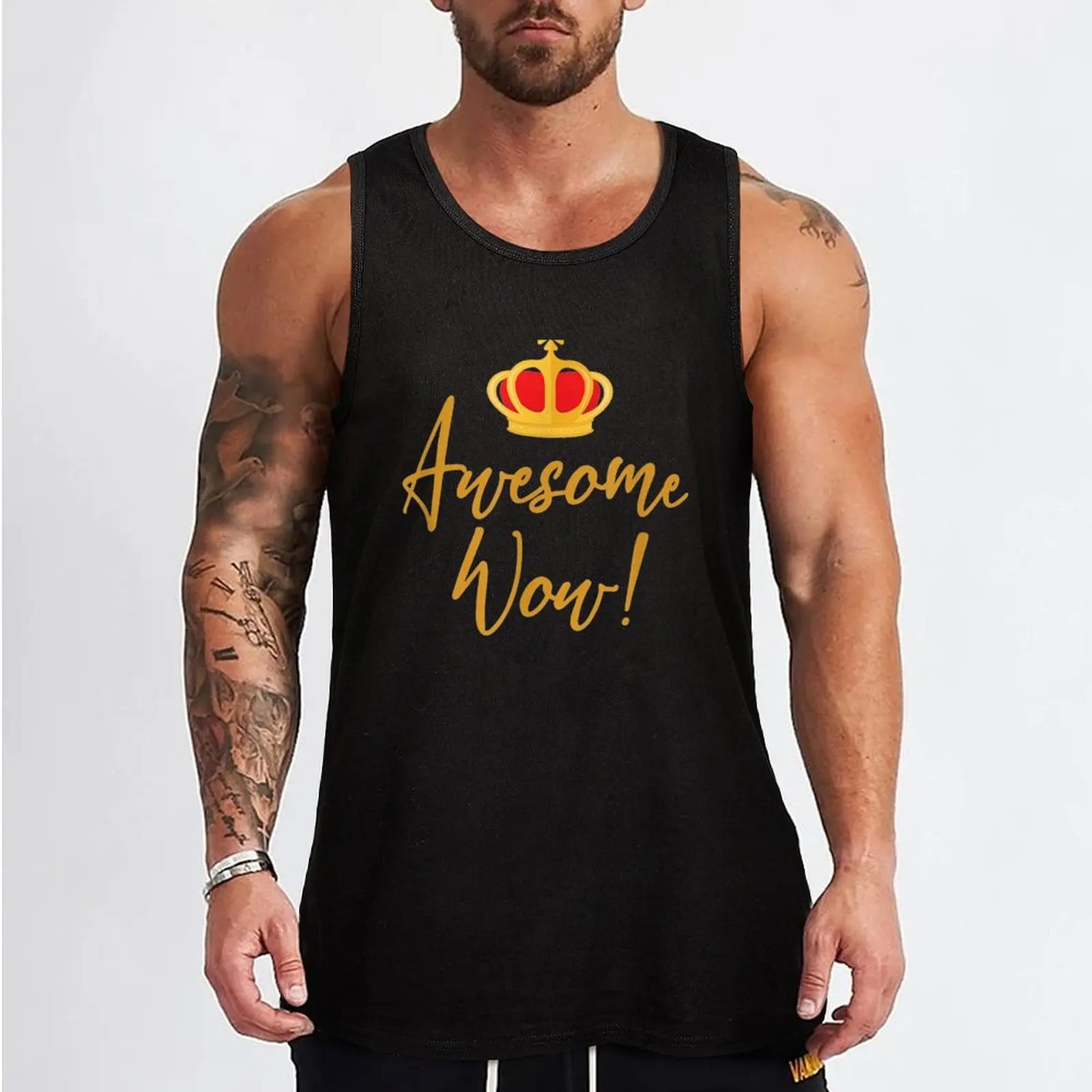 Awesome Wow - King George - Founding Father Hamilton Tank Top sleeveless vests Men's gym clothing man sexy?costume