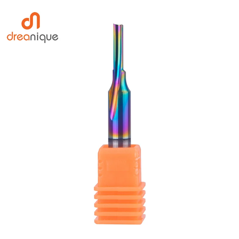 

Dreanique 1 шт. 1 флейта прямая O-флейта твердосплавная концевая фреза фреза для мягкой древесины, алюминиевого листа
