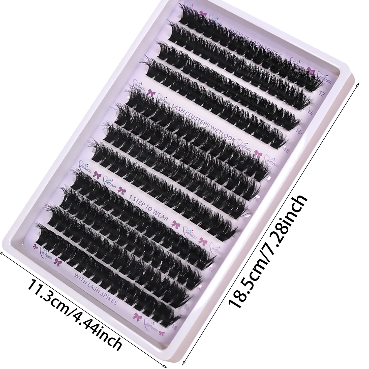 Cluster-Wimpern D-Curl Flauschige Einzelwimpernverlängerungen DIY Manga Falsche Wimpern Weich für Anfänger Tägliches Augen-Make-up – Detail 4