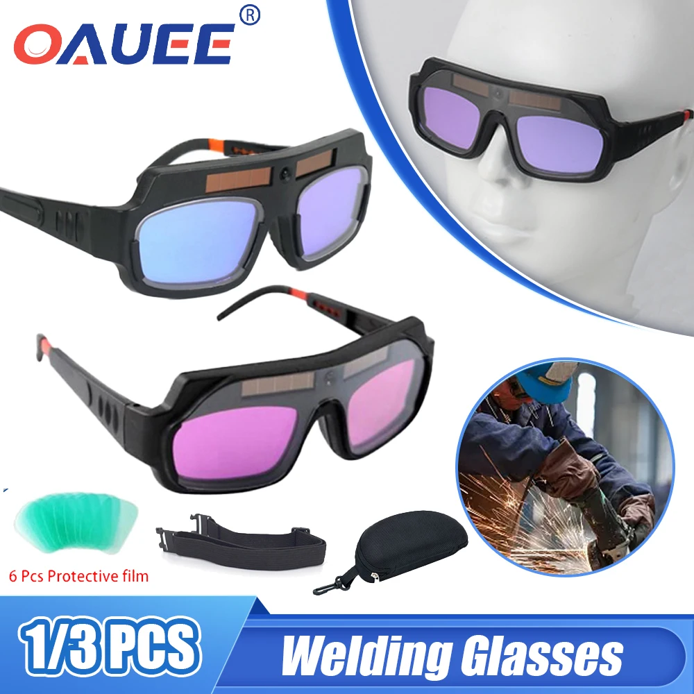 New Welding Helmet Welder Mask Chameleon Large View True Color Solar Power Auto Darkening Welding Large For Arc Weld Grind Cut