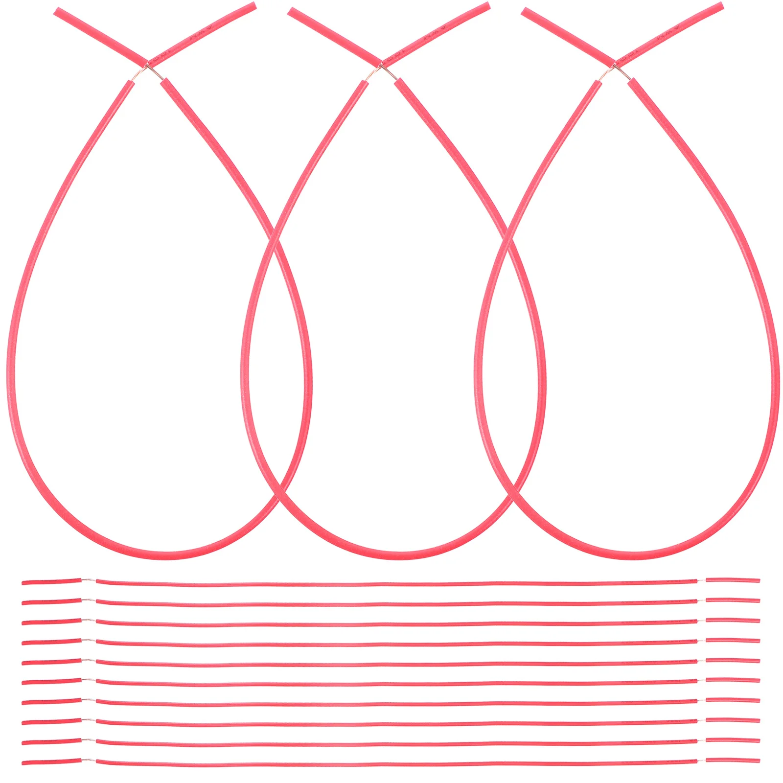 

100Pcs Circuit Wire Electricity Connection Wire Physics Laboratory Demo Teaching Electrical Cable Science Experiment Cable