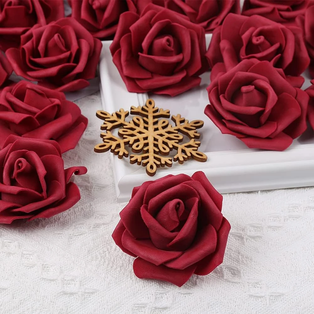 

10/20pcs Artificial Flower Foam Rose Festival Wedding Bridal Bouquet Car Decor DIY Gift Box Wreath Home Room Outdoor Yard Garden