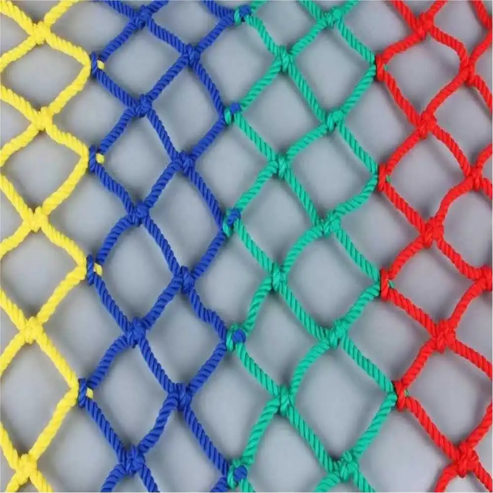 

Colorful Child Safety Net Anti-fall Net Stairs Home Balcony Guardrail Kids Pet Safety Fence Net Nylon Rope Grid Protective Net