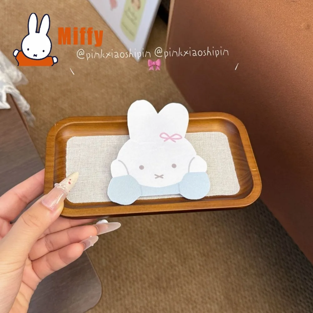 Kawaii Miffy Hair Velcro Cute Rabbit Bear Bangs Paste Cartoon Sweet Small Broken Hair Fixing Patch Makeup Washing Styling Gift - view 4