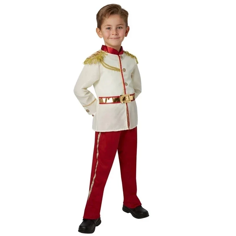 2022 King Prince Costumes For Boys Kids Halloween Cosplay Dress Up Set Carnival Roleplay Party Fantasia European royalty Outfit