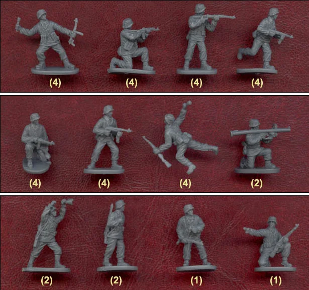 Miniature model 1/72 ww2   Germman Grenadier  soldier  35pcs/set