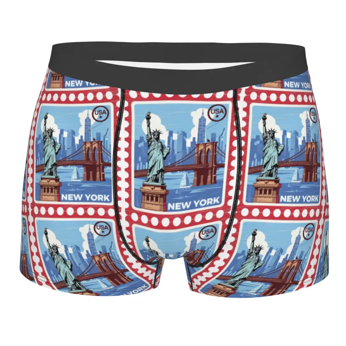 

Custom Stamp Underwear Men Breathable Boxer Briefs Shorts Panties Soft Underpants For Homme
