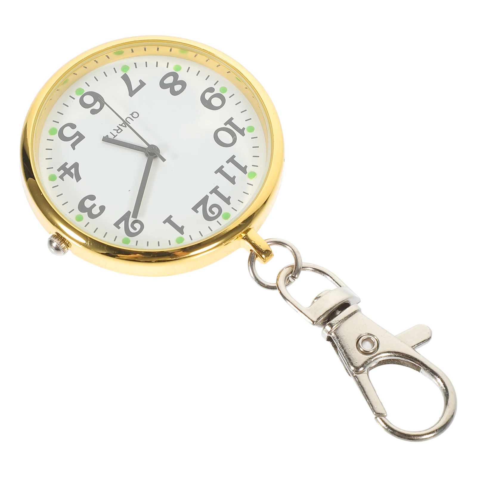

Pocket Watch with Chain Keychain Watches for Nurse Digital Earrings Alloy Woman