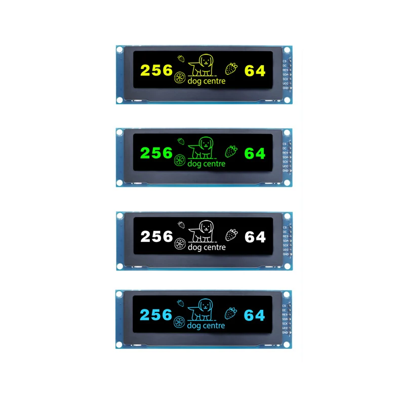 โมดูลแสดงผล OLED ขนาด3.12นิ้ว256x64อินเตอร์เฟซ SPI 7ขาการแสดงผลแบบอนุกรม SSD1322