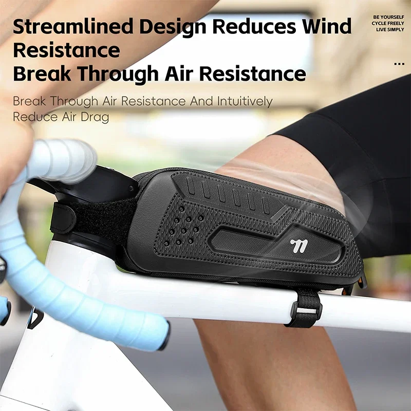 

WEST BIKING Bicycle Bag EVA Hardshell Cycling Frame Pouch Portable MTB Road Bike Front Tube Bag Outdoor Riding Storage Bag