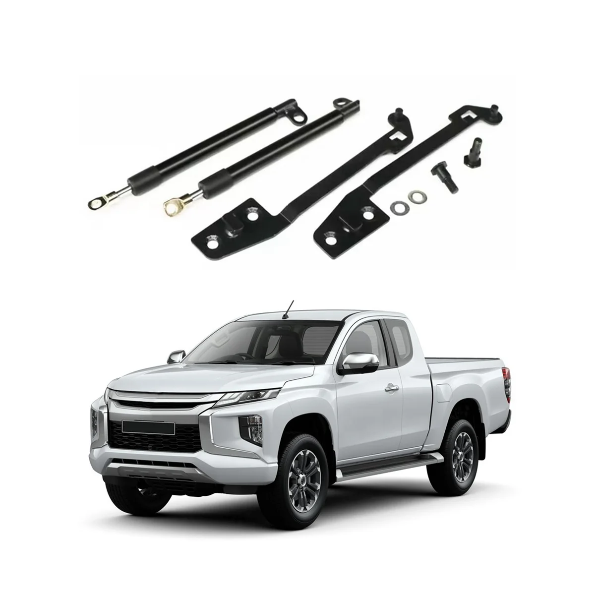 Car Rear Support Rod Lift Strut Bar Gas Shock Damper for TRITON L200 2015-2022