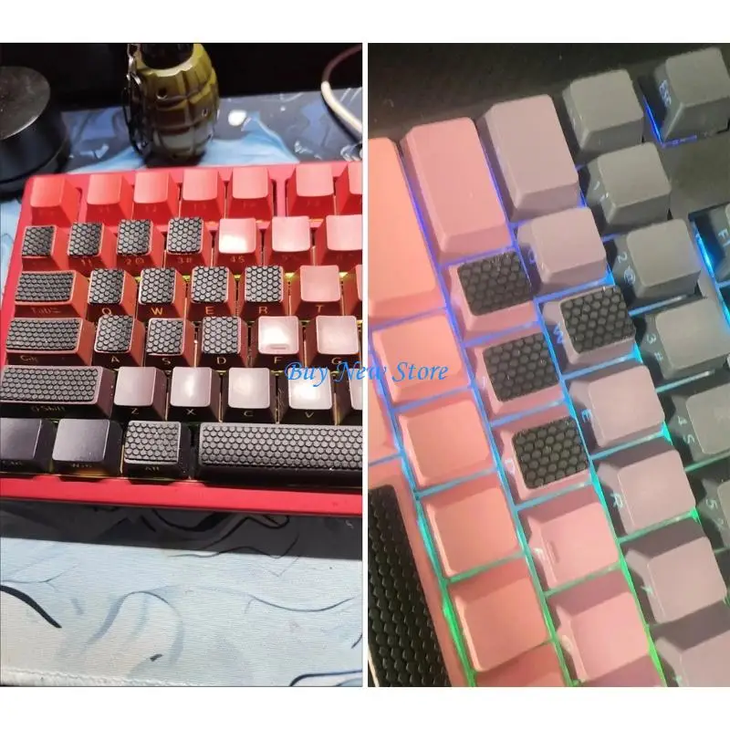 

20CE Silicone Keycap Grips NonSlip Keyboards Accessories Noise Reducing Stickers