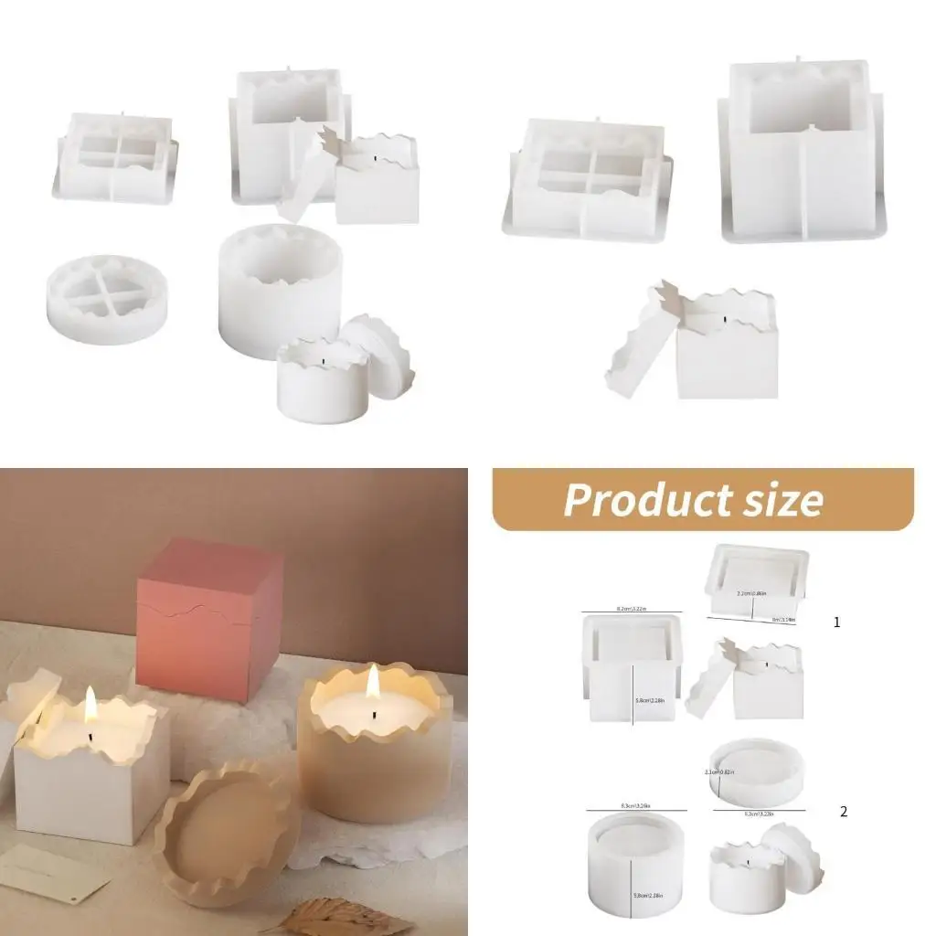 

J78F Гибкие силиконовые формы в форме нерегулярной формы для создания смолы художественной свечи