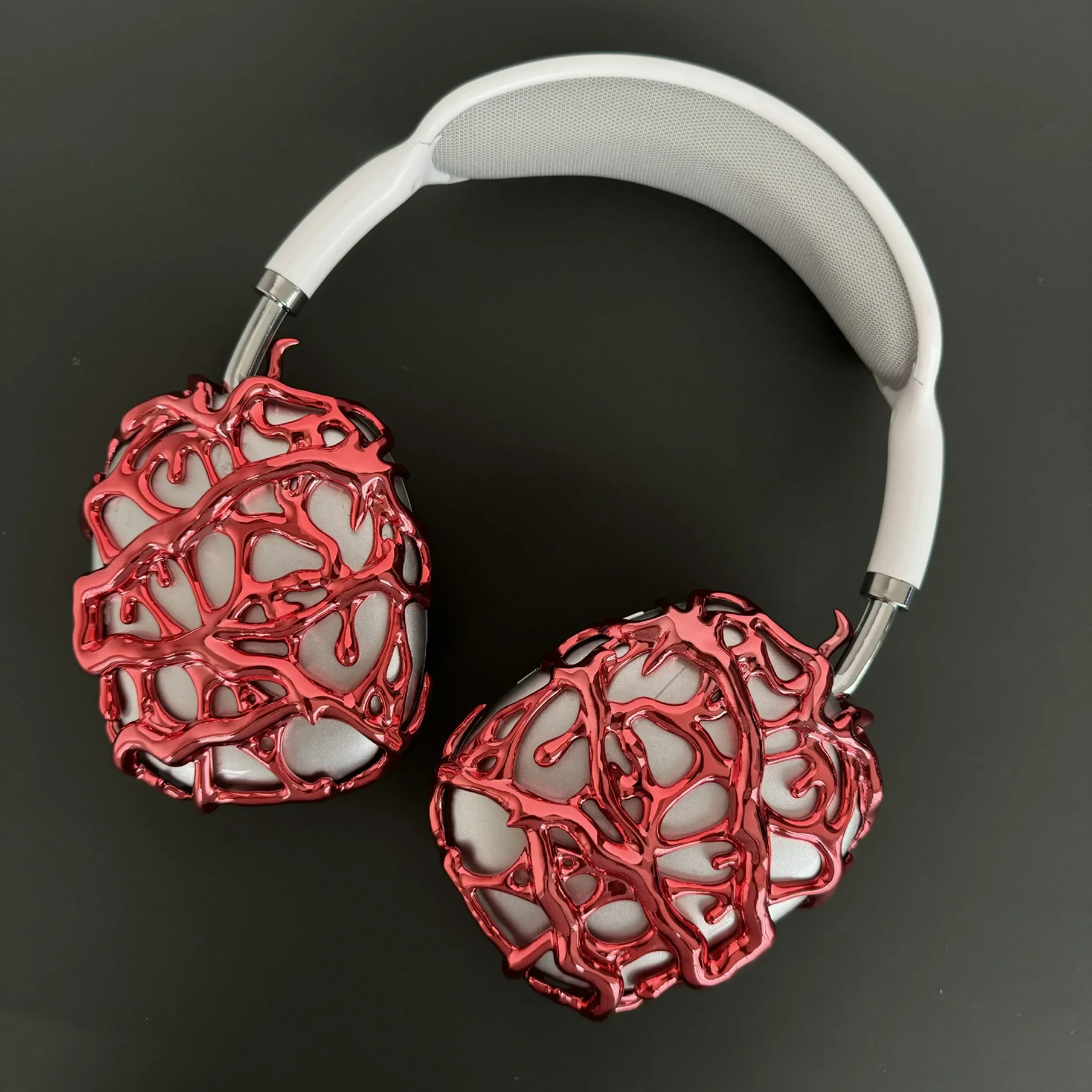 Airpods Max ケースメタル液体トーンヘッドフォンケース AirpodsMax 用