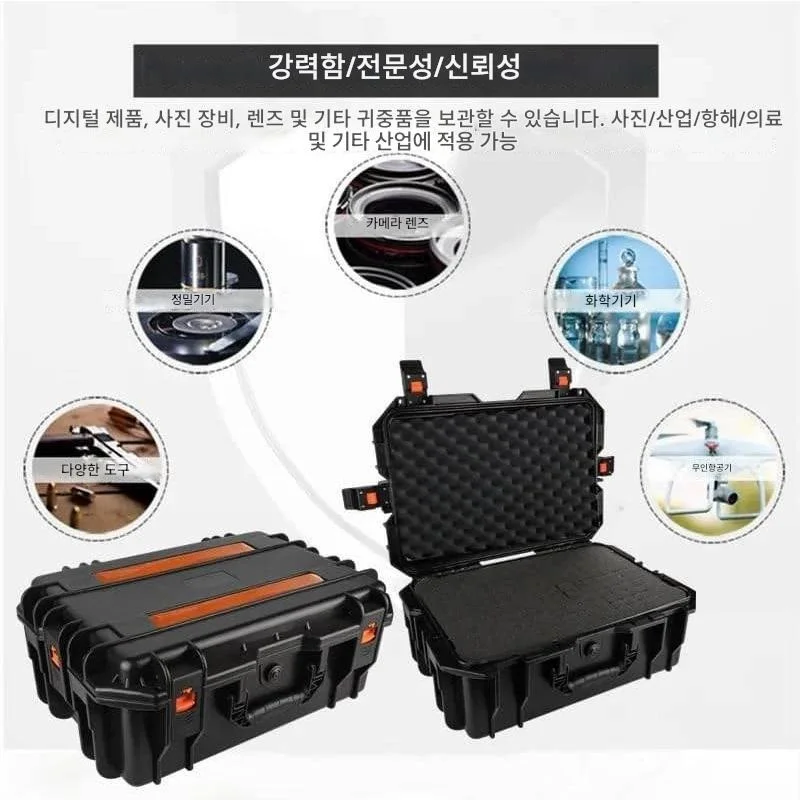 Safety Instrument Tool Box Large pull rod tool box pelican case waterproof hard case storage box organizer tool box with Wheel