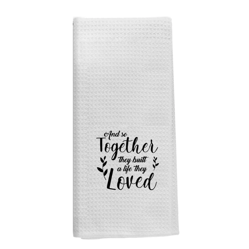12PD Large Cotton Couple Bath Towels Romantics Love Decoration for Kitchen Bathroom Gifts