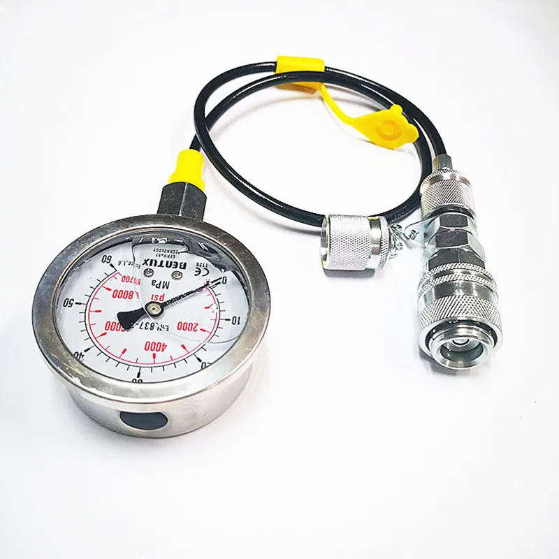 For Caterpillar CAT Quick Connector Pressure Gauge Test Hose Hydraulic Pump Machinery G1/4 9/16 G1/8 M16*2 Excavator Parts