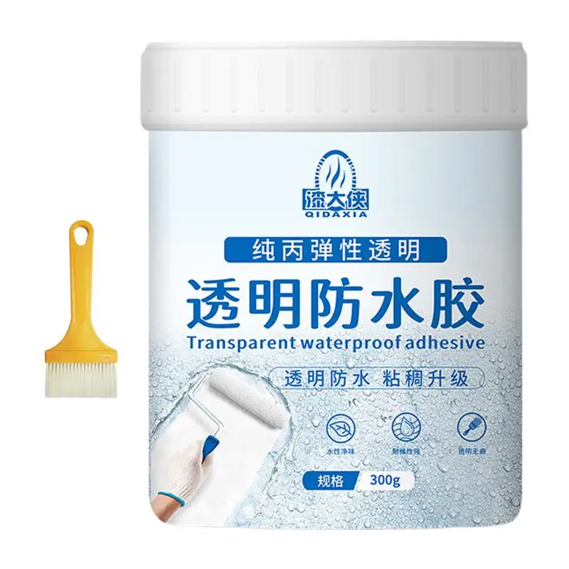 

Invisible Waterproof Agent Waterproof Coating Sealant Agent 300g Clear Insulating Sealant Transparent Repairing Leak Adhesive