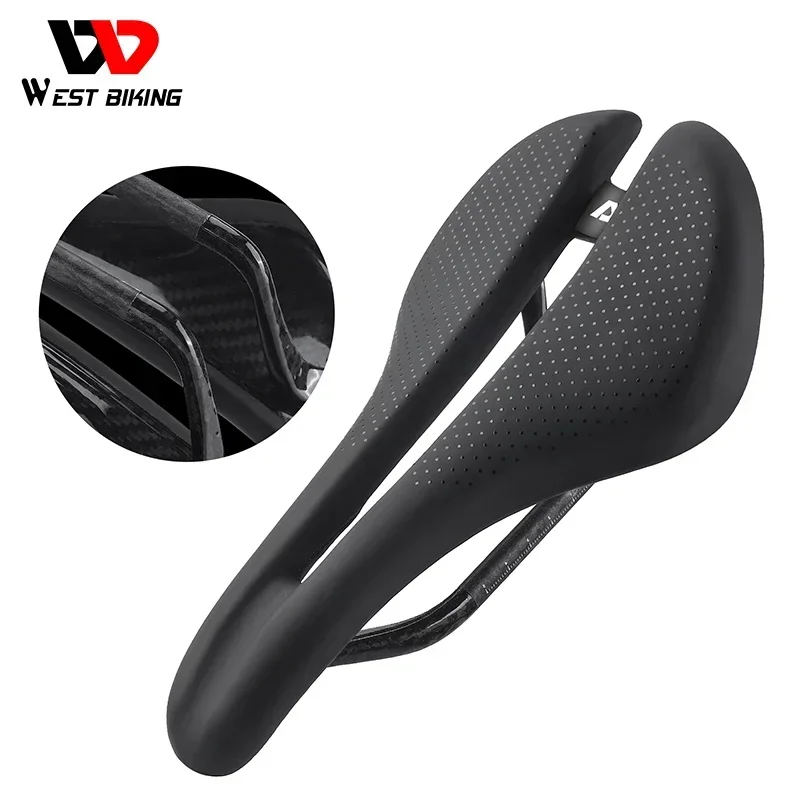 

WEST BIKING Cycling Pads Saddle Pad Wholesale Products Carbon Fiber Import Parts Bicycle Accessories Bike Saddle Cushion