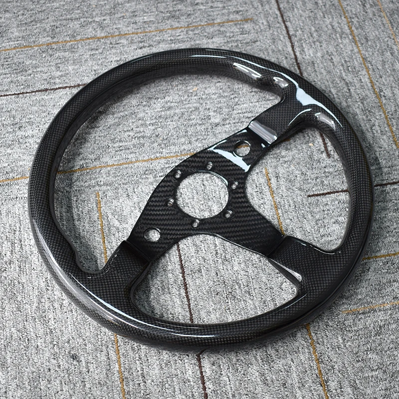 

Universal 14 Inch Genuine Carbon Fiber Racing Sport Steering Wheel Diameter 340mm