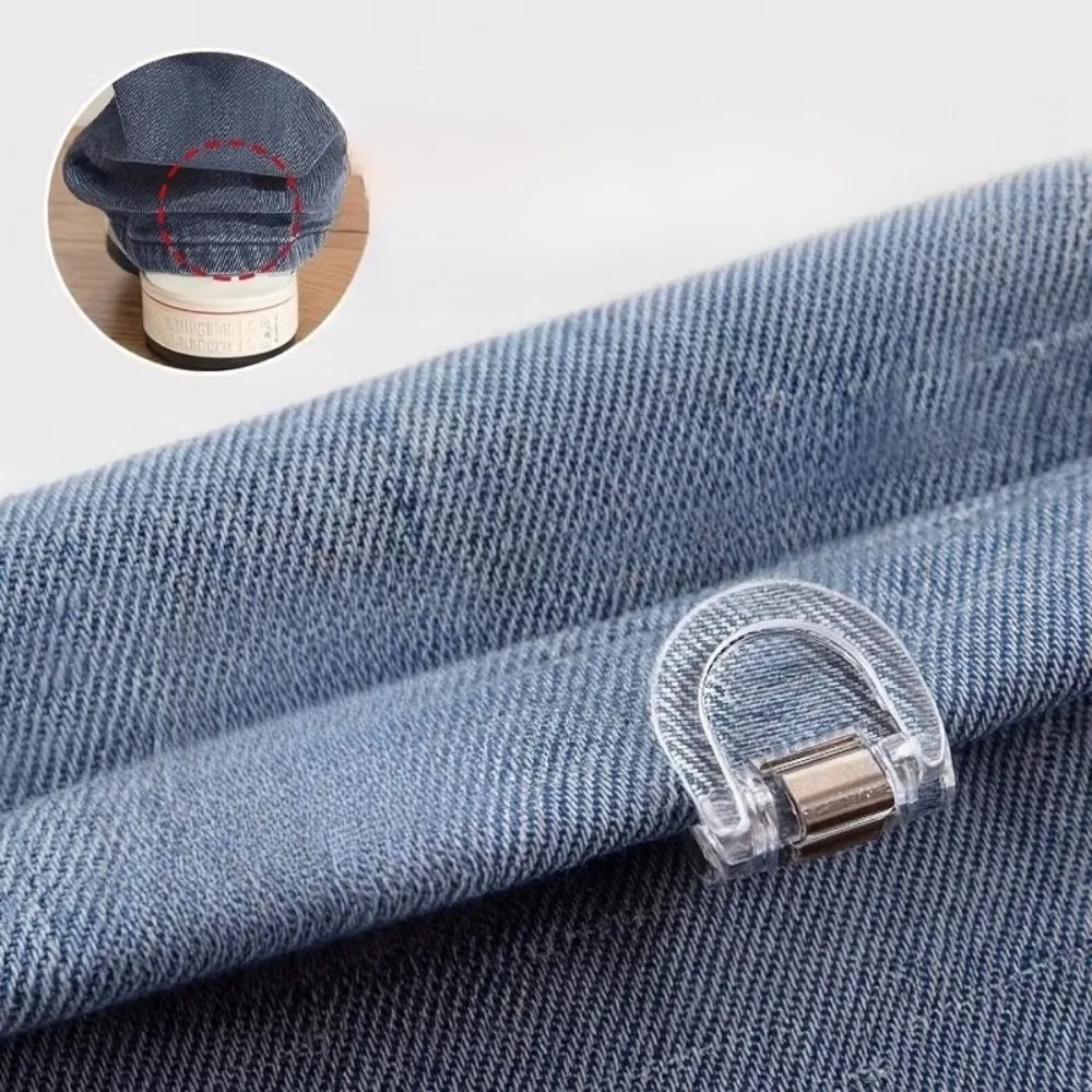 2pcs Invisible Pant Leg Roll Up Clips Anti-dragging Trouser Hem Adjustment Buckle No Sew Pants Length Shortener Leg Fixed Clamp