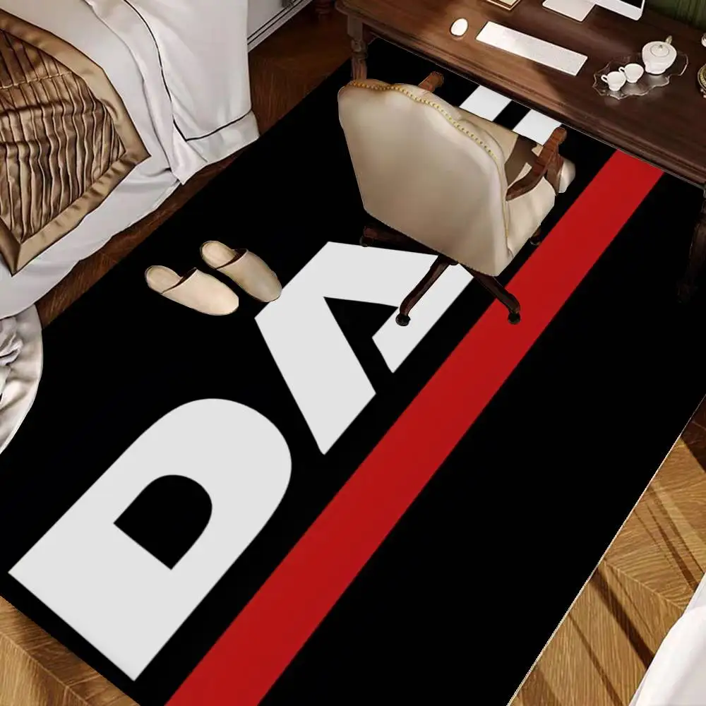 D-DAF Truck Long Rugs Cheaper Anti-slip Modern Living Room Balcony Printed Bedside Area Rugs