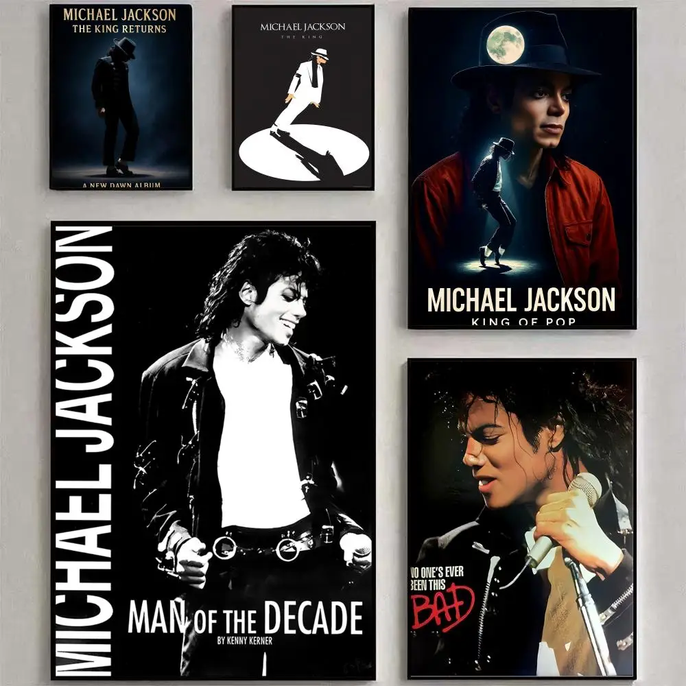 

Dancer M-michael Jackson Poster Posters Fancy Wallart Sticker for Living Room Bar Aesthetic Painting Decoration Room Wall Decor