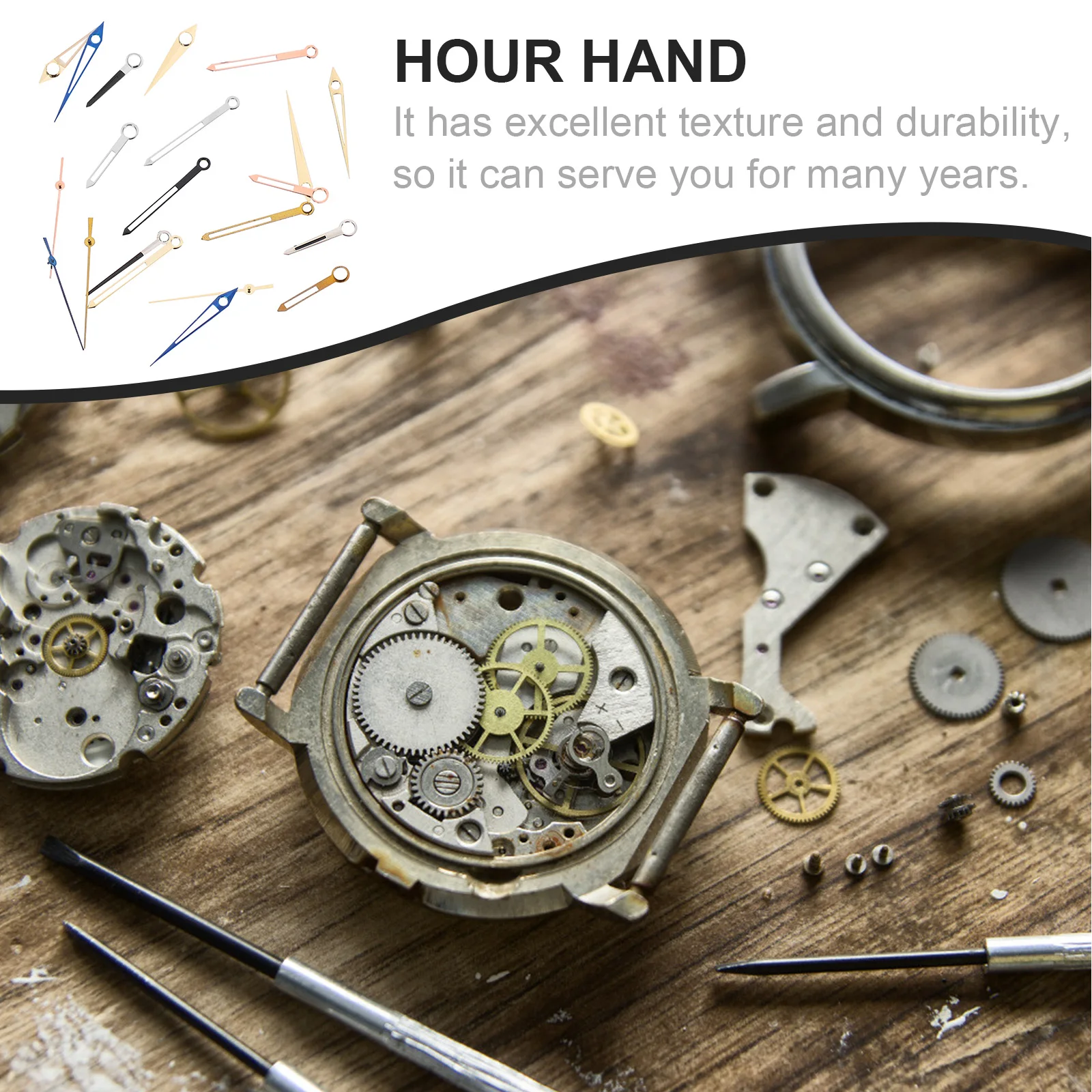 

Hour and Minute Hand Set Watch Accessories Hands Second Pointers Watches Replaceable Pocket