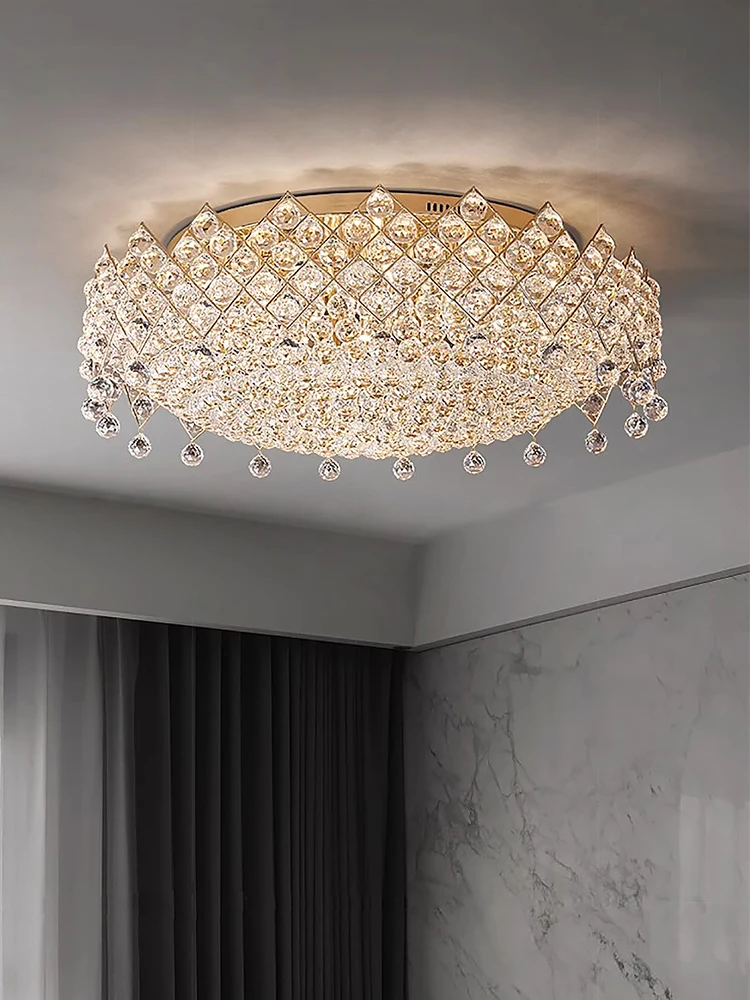 

Luxury Crystal Ball Ceiling Lights New Modern Lighting for Living Room Decor Bedroom LED Lamps for Ceiling Home Lustres Salon