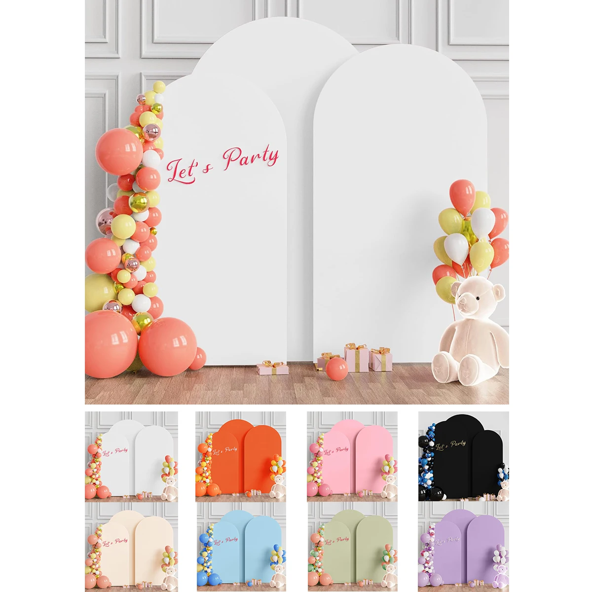 غطاء قوس الزفاف غطاء خلفية قوس سباندكس غطاء قوس مناسب لحفلات الزفاف وأعياد الميلاد (بدون رف)