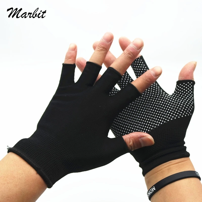 2pcs MTB Bike Bicycle Gloves Nylon Cycling Gloves Breathable Anti-slip Outdoor Gym Sports Yoga Exercise Half Finger Gloves